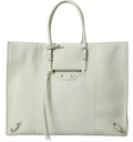 Balenciaga - Weiße Tote Bag aus exotischem Leder