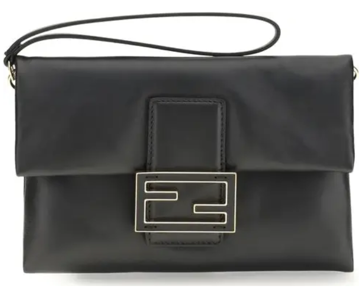 Fendi - Schwarze Lamm-Clutch Ovis Aries | Spoil me