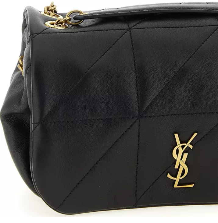 Saint Laurent Schultertasche aus schwarzem Lammleder | Spoil me