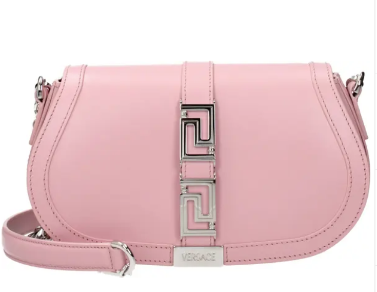 Versace - Schultertasche aus rosafarbenem Leder I Spoil me