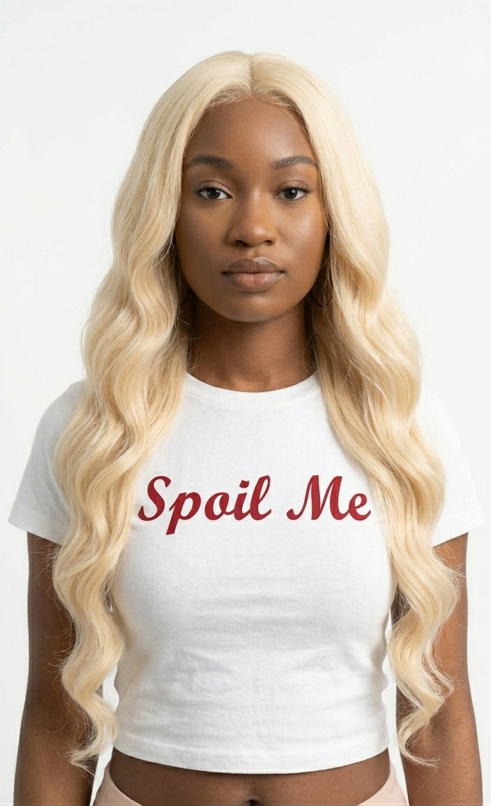 Echthaar Perücke Body Wave brasilianisch blond
